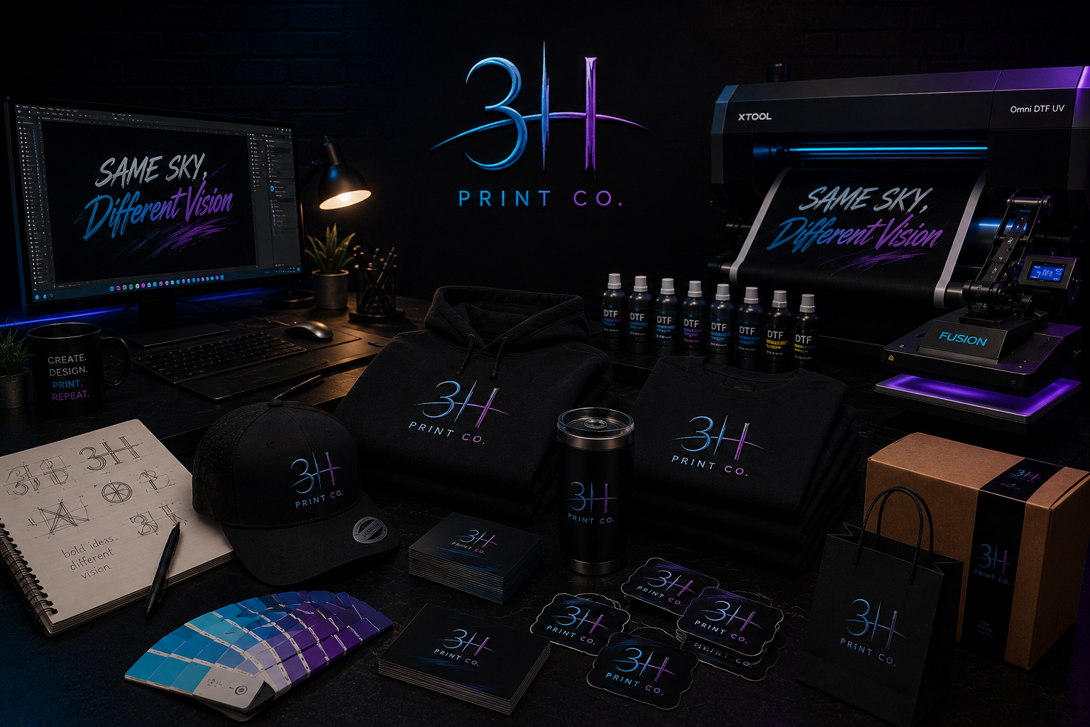 3H Print Co. full brand showcase